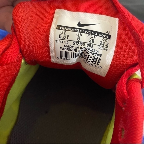 Nike Free Run 3 Running Athletic Sneakers Gray Pink 6.5 Youth - Picture 5 of 6